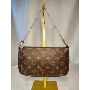 SOLD Louis Vuitton Monogram Pochette Accessoires Chain Strap Bag AR0010